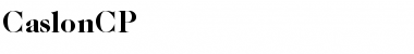Download CaslonCP Font Download CaslonCP Font
