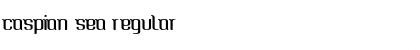 Caspian Sea Regular Font