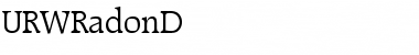 Download URWRadonD Font