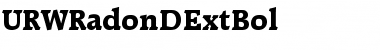 URWRadonDExtBol Regular Font