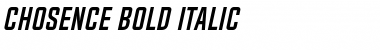 Chosence Bold Italic Font