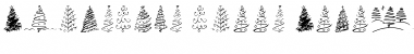 Christmas Trees Celebration Regular Font