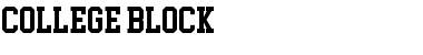 College Block Regular Font