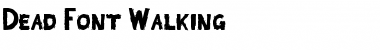 Download Dead Font Walking Font