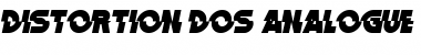 Distortion Dos Analogue Regular Font