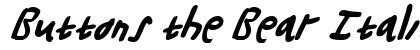 Buttons the Bear Italic Italic preview