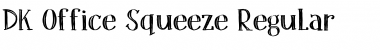 DK Office Squeeze Regular Font