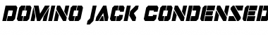 Domino Jack Condensed Italic Condensed Italic Font