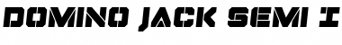 Domino Jack Semi-Italic Semi-Italic Font