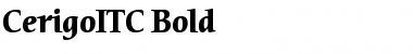 CerigoITC Bold Font