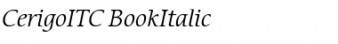 CerigoITC Italic Font