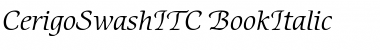 CerigoSwashITC Italic Font