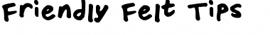 Download Friendly Felt Tips Font