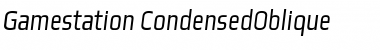 Gamestation Condensed Italic Font