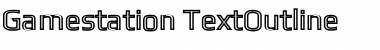 Gamestation Text Outline Regular Font