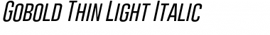 Gobold Thin Light Font