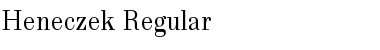 Heneczek Regular Font