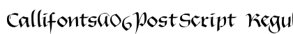 CallifontsA06PostScript Regular preview