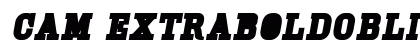 Cam ExtraBoldOblique Preview