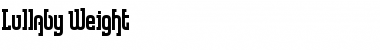 Download Lullaby Weight Font