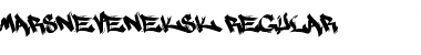 MARSNEVENEKSK Regular Font