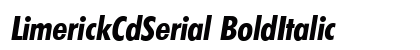 LimerickCdSerial BoldItalic Preview
