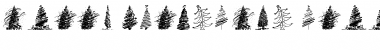 Merry Christmas Trees Font