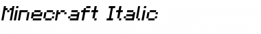 Minecraft Italic Font