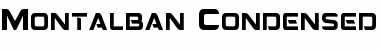Montalban Condensed Regular Font
