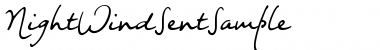 Download Night Wind Sent Sample Font