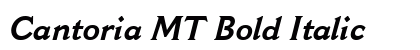 Cantoria MT Bold Italic Preview