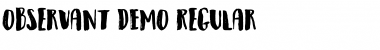 Observant DEMO Regular Font