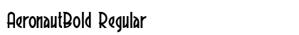 AeronautBold Regular preview