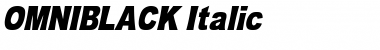 OMNIBLACK Italic Font