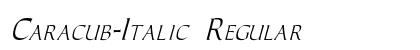 Caracub-Italic Regular preview
