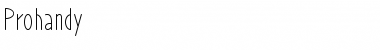 Download Prohandy Font