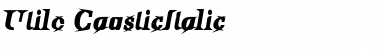 Utile CausticItalic Font