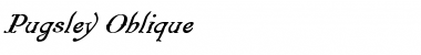 Pugsley Oblique Font