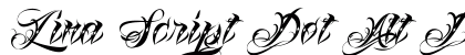 Lina Script Dot Alt Demo Regular preview