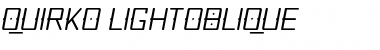 Quirko Light Oblique Font