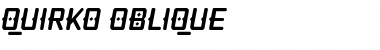 Quirko Oblique Font