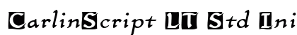 CarlinScript LT Std Initials Regular Preview