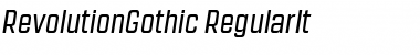 Revolution Gothic Regular Font