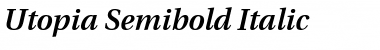 Utopia Bold Italic Font