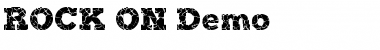 ROCK-ON Demo Regular Font