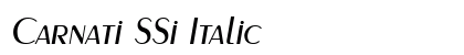 Carnati SSi Italic Preview