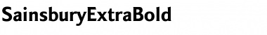 SainsburyExtraBold Regular Font