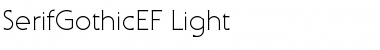 SerifGothicEF-Light Regular Font