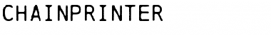 Chainprinter Regular Font