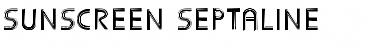 Sunscreen Septaline Font